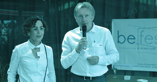 Rabia et Pierre célébrant les 10 ans de BEFES